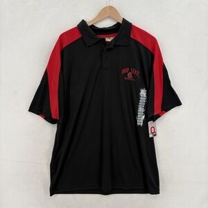 Ohio State Buckeyes Polo Shirt Mens XL Black NCAA Football Ohio State Varsity